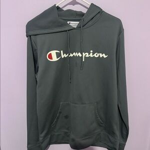 Champion Dark Gray Hoodie with Logo